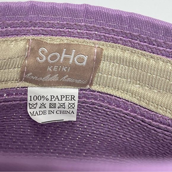 Sun Time Kids Straw Visor, Lavander - Picture 3 of 6